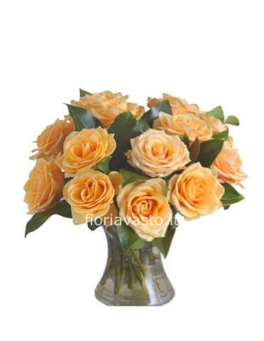 Bouquet di rose arancio